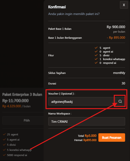 Validasi Kode Referral