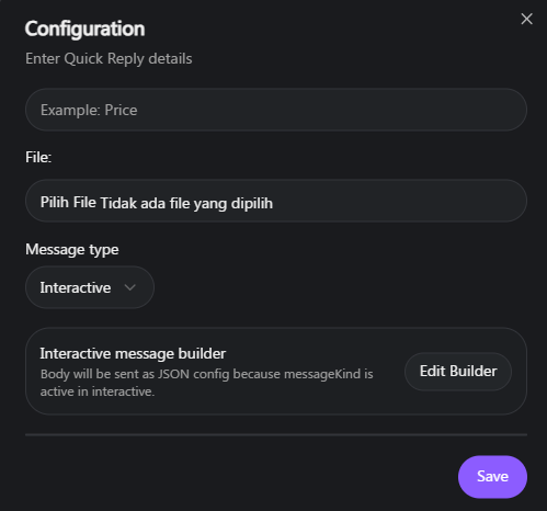 Balas Cepat, Quick Reply, Quick Replies,