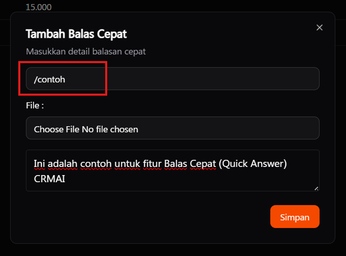 Detail Balas Cepat
