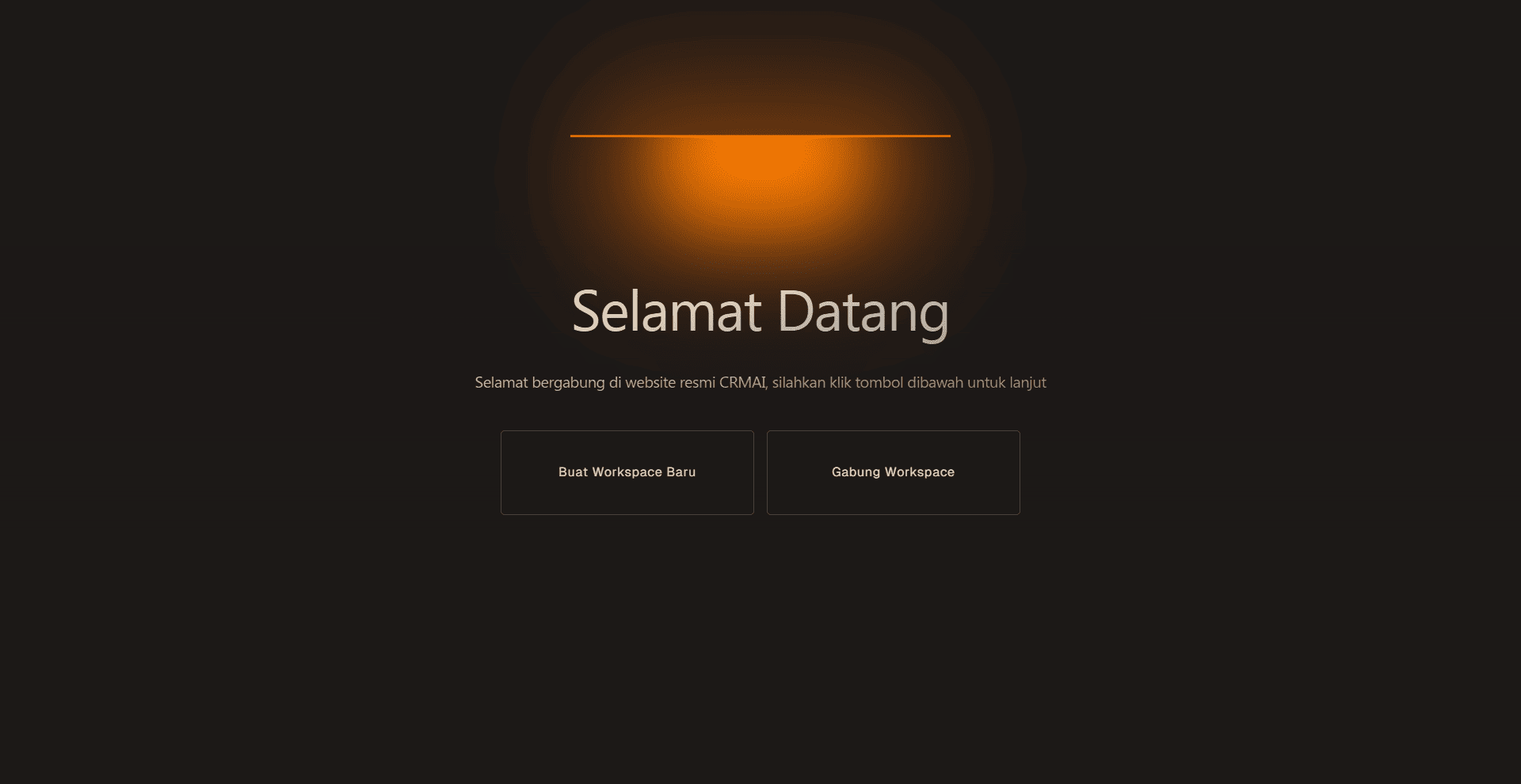 Tampilan Workspace