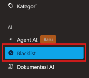 Dashboard Blacklist