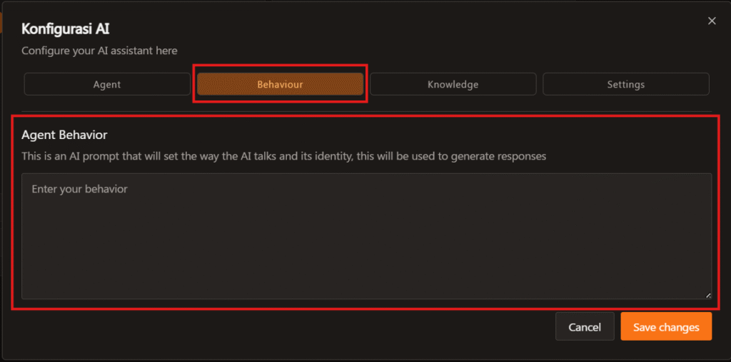 Tab Behaviour